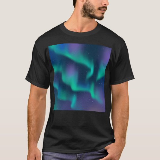 Aurora Borealis noorderlicht T-shirt (Voorkant)