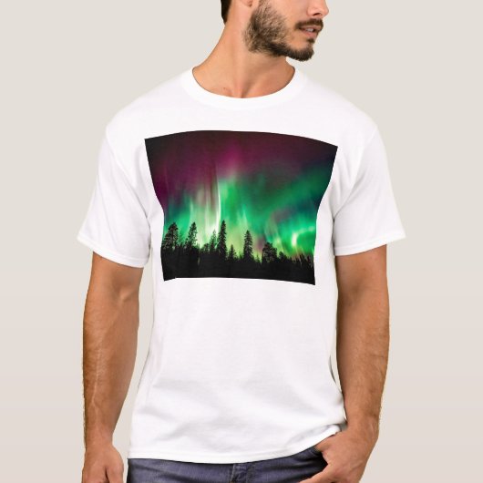 Aurora borealis noorderlicht t-shirt (Voorkant)
