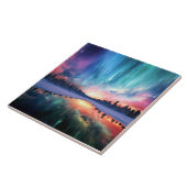 Aurora Borealis, Noorderlicht, Tegeltje (Zijkant)