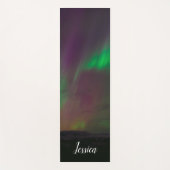 Aurora Borealis noorderlichten Arctische bergen Y Yogamat (Voorkant)