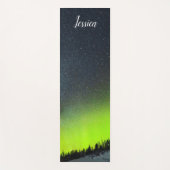 Aurora Borealis noorderlichten Arctische bergen Yogamat (Voorkant)