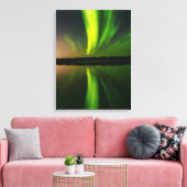 Aurora Borealis noorderlichten Noorwegen Canvas Afdruk (Insitu (Woonkamer))