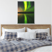 Aurora Borealis noorderlichten Noorwegen Canvas Afdruk (Insitu (Slaapkamer))