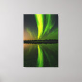 Aurora Borealis noorderlichten Noorwegen Canvas Afdruk (Voorkant)