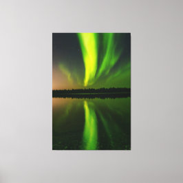 Aurora Borealis noorderlichten Noorwegen Canvas Afdruk