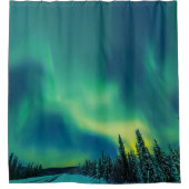Aurora Borealis noorderlichten Noorwegen Douchegordijn (Voorkant)