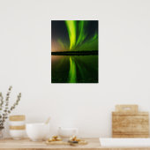 Aurora Borealis noorderlichten Noorwegen Poster (Keuken)