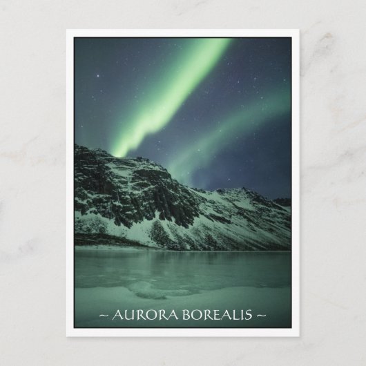 Aurora Borealis Noorwegen Briefkaart (Voorkant)