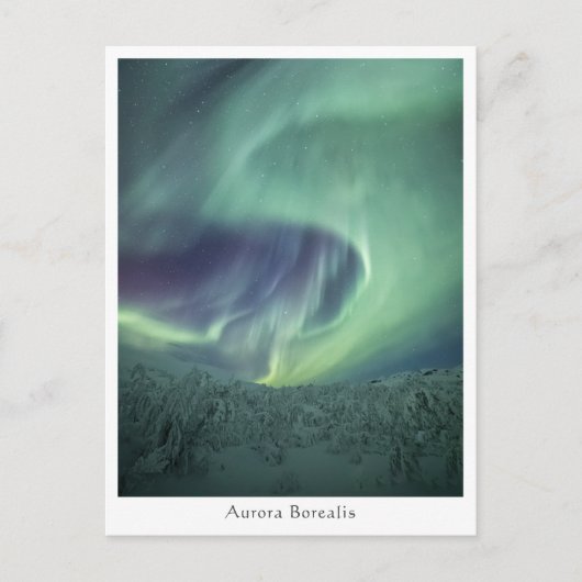 Aurora Borealis Noorwegen Briefkaart (Voorkant)