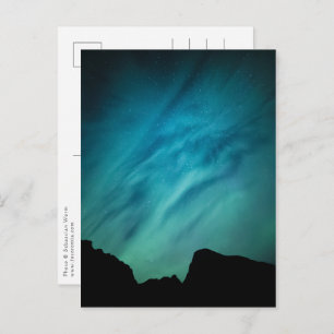 Aurora Borealis Noorwegen Briefkaart