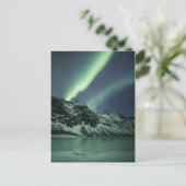 Aurora Borealis Noorwegen Briefkaart (Staand voorkant)