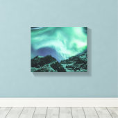 Aurora Borealis Noorwegen Canvas Afdruk (Insitu (Houten vloer))