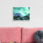Aurora Borealis Noorwegen Canvas Afdruk (Insitu (Woonkamer))