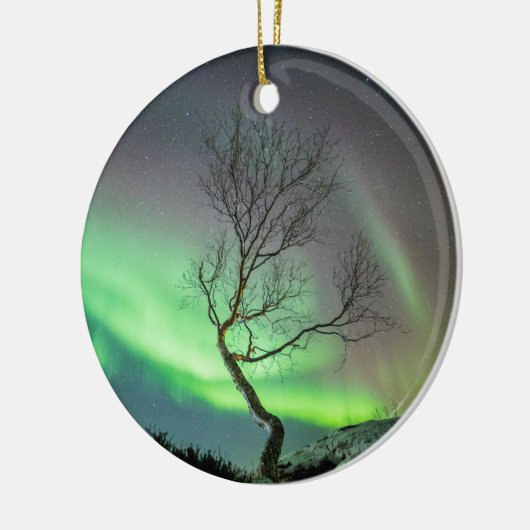 Aurora Borealis Noorwegen Keramisch Ornament (Links)