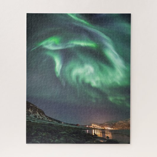 Aurora Borealis Noorwegen Legpuzzel (Verticaal)