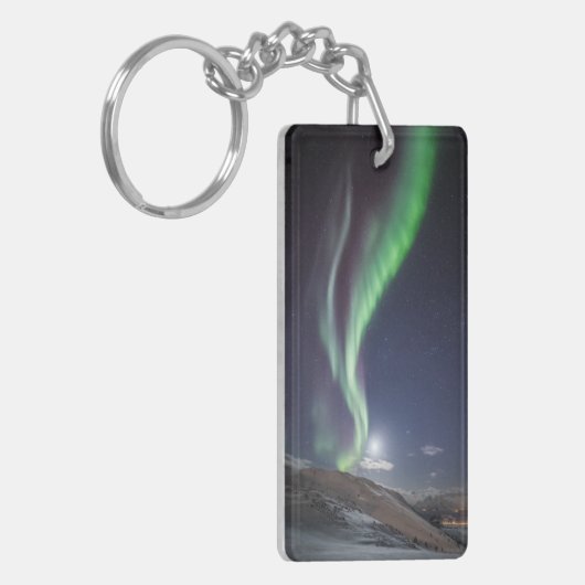 Aurora Borealis Noorwegen Sleutelhanger (Voorkant Links)