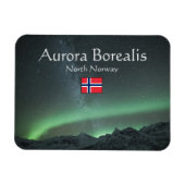 Aurora Borealis North Norway Souvenir Magnet Magneet (Horizontaal)