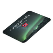 Aurora Borealis North Norway Souvenir Magnet Magneet (Linkerzijde)