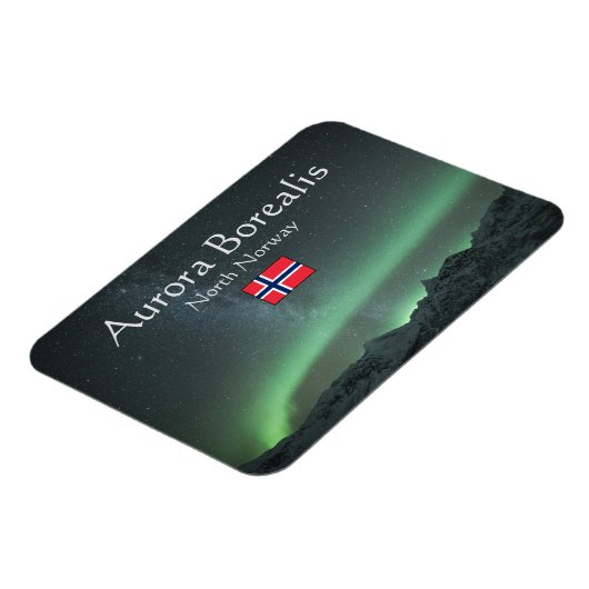 Aurora Borealis North Norway Souvenir Magnet Magneet (Linkerzijde)