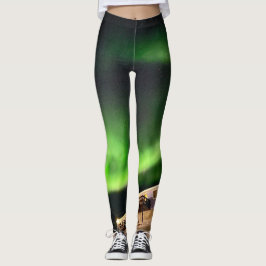 Aurora Borealis Northern Light Ilulissat Groenland Leggings