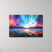 Aurora Borealis, Northern Lights, Canvas Afdruk (Voorkant)