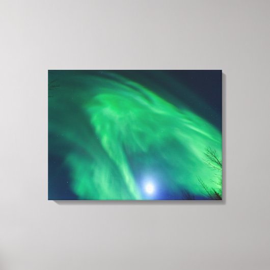 Aurora Borealis Northern Lights | Fairbanks Canvas Afdruk (Voorkant)