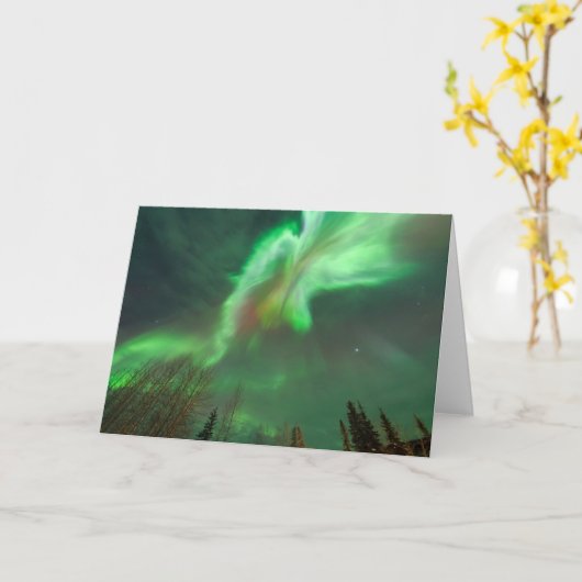 Aurora Borealis Northern Lights | Fairbanks Kaart (Gele Bloem)