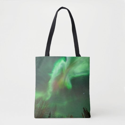 Aurora Borealis Northern Lights | Fairbanks Tote Bag (Voorkant)