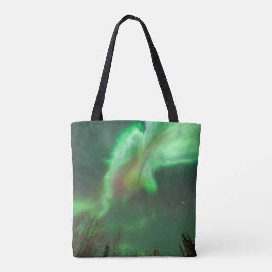 Aurora Borealis Northern Lights | Fairbanks Tote Bag (Achterkant)