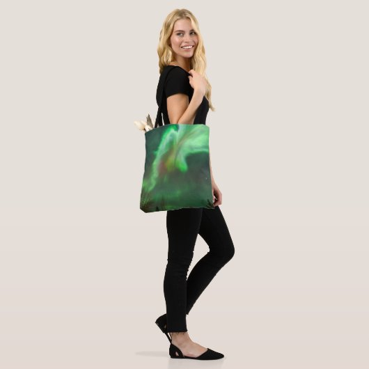 Aurora Borealis Northern Lights | Fairbanks Tote Bag (Op model)