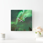 Aurora Borealis Northern Lights | Fairbanks Vierkante Klok (Huis)