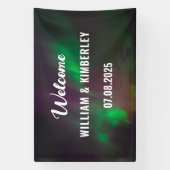 Aurora Borealis Northern Lights Green Wedding Spandoek (Verticaal)