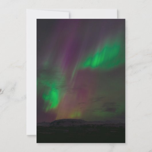 Aurora Borealis Northern Lights Vrijgezellenfeest Kaart (Achterkant)