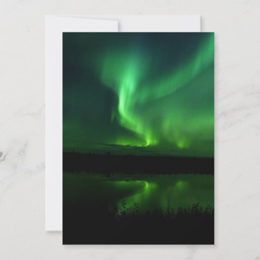 Aurora Borealis Northern Lights Vrijgezellenfeest Kaart (Achterkant)