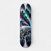 Aurora Borealis Observatie Persoonlijk Skateboard (Voorkant)
