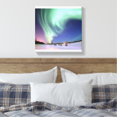Aurora Borealis of Noorderlicht, Alaska Canvas Afdruk (Insitu (Slaapkamer))