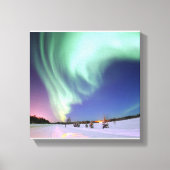 Aurora Borealis of Noorderlicht, Alaska Canvas Afdruk (Voorkant)