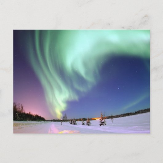 Aurora Borealis, of Northern Lights, Alaska Briefkaart (Voorkant)