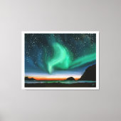Aurora Borealis - Olie Schilderij Canvas Afdruk (Voorkant)