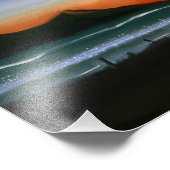 Aurora Borealis - Olie Schilderij Foto Afdruk (Hoek)