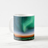 Aurora Borealis - Olie Schilderij Koffiemok (Voorkant links)