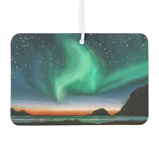 Aurora Borealis - Olie Schilderij Luchtverfrisser (Voorkant)