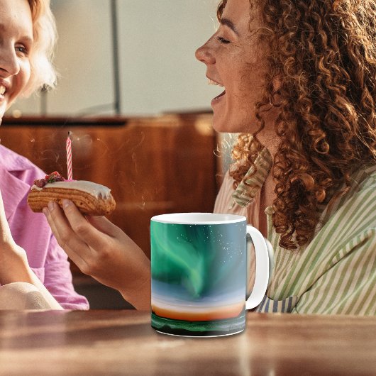 Aurora Borealis - olieverfschilderij Koffiemok