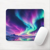 Aurora Borealis-ontwerp Muismat (Met muis)