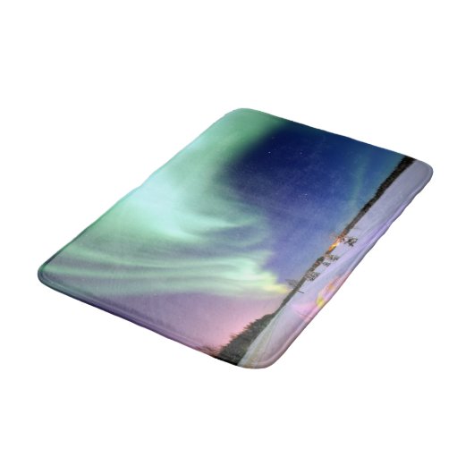 Aurora Borealis over Alaska Badmat (Gekanteld)