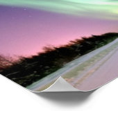 Aurora Borealis over het Poster Alaska (Hoek)