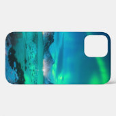 Aurora borealis over the sea coast, snowy mountain Case-Mate iPhone case (Achterkant (horizontaal))