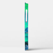 Aurora borealis over the sea coast, snowy mountain Case-Mate iPhone case (Achterkant / Links)