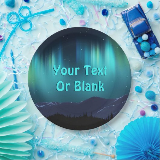 Aurora Borealis Papieren Bordje (Feest)