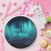 Aurora Borealis Papieren Bordje (Feest)